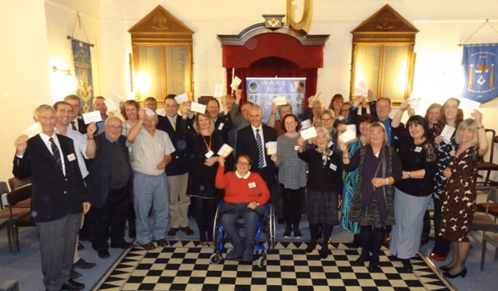 Devon Freemasons give £25,000 support to local charities and